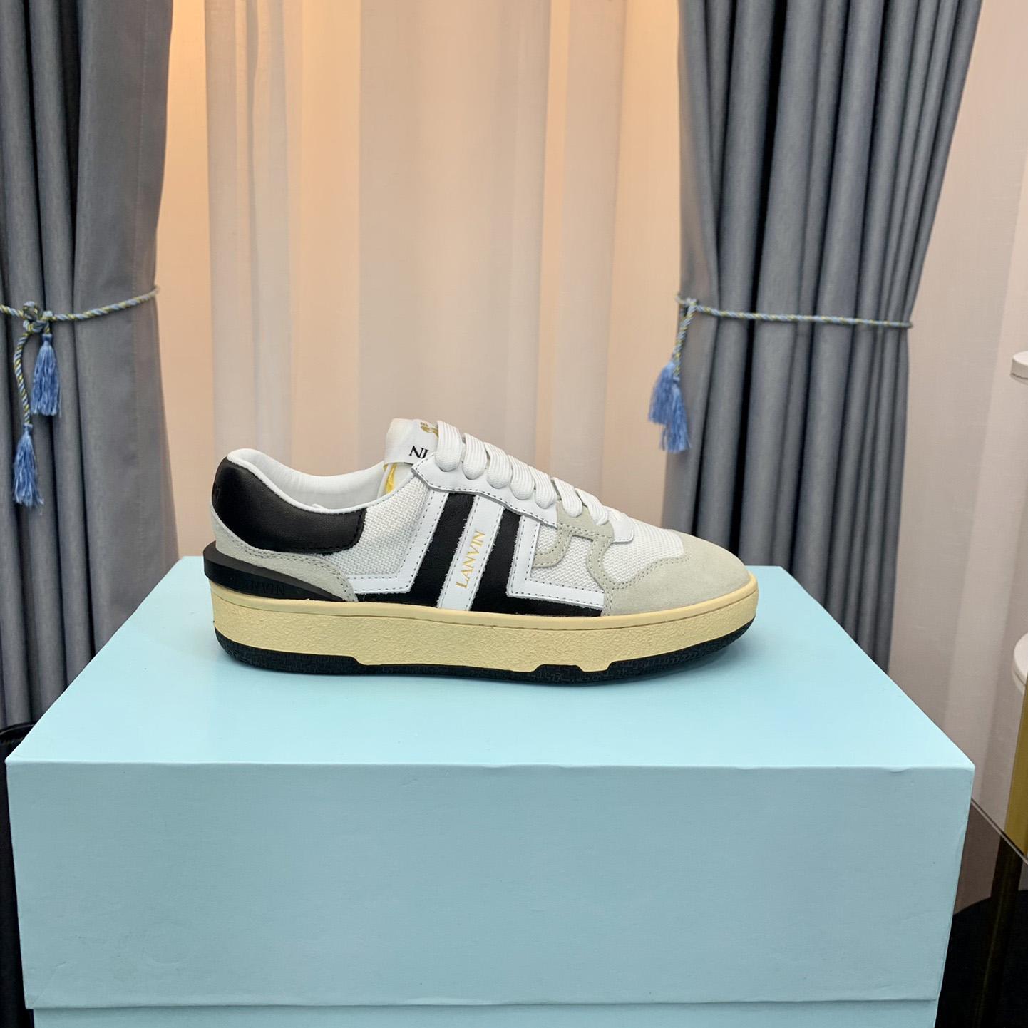 Lanvin Mesh Clay Low-Top Sneakers - FashionPlug