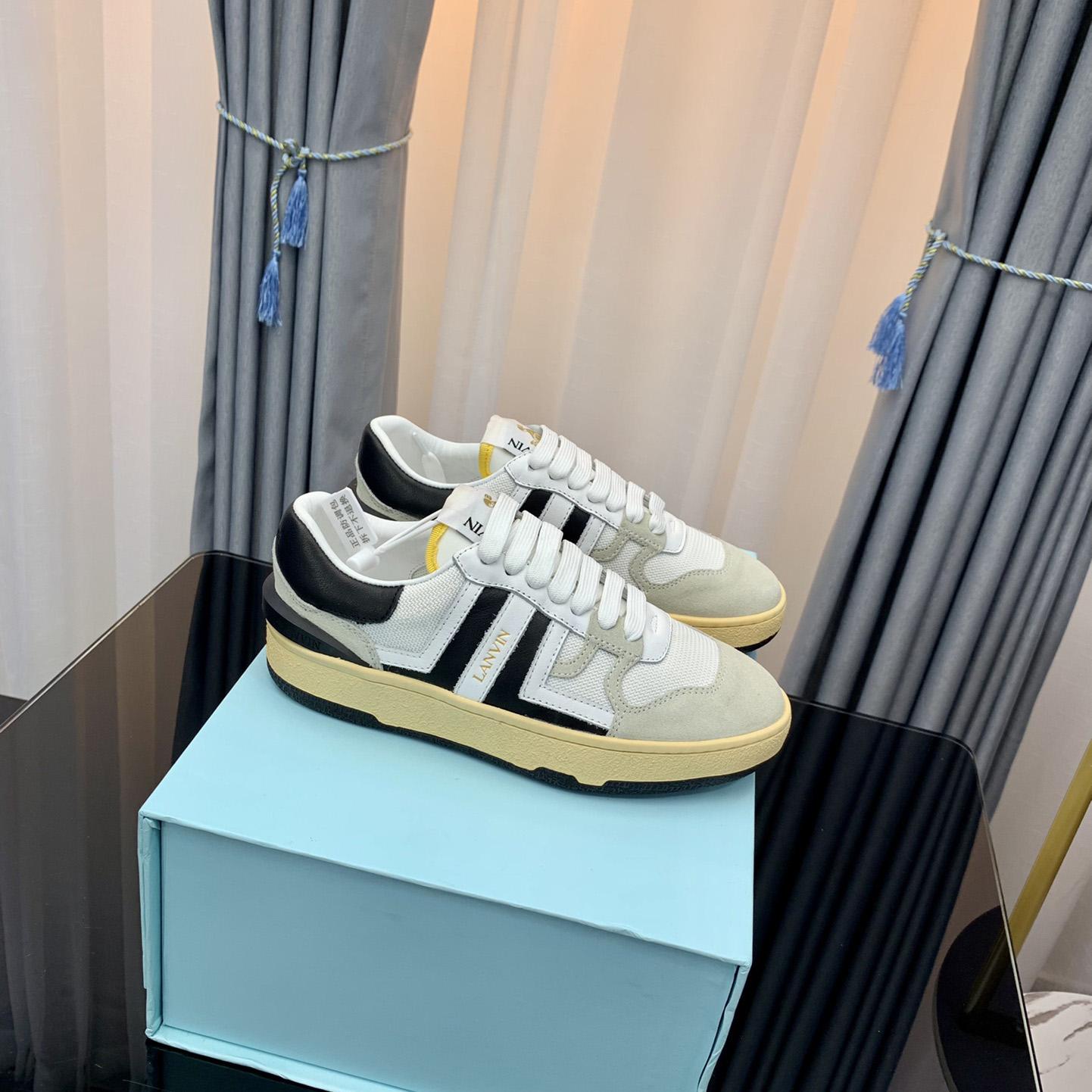 Lanvin Mesh Clay Low-Top Sneakers - FashionPlug