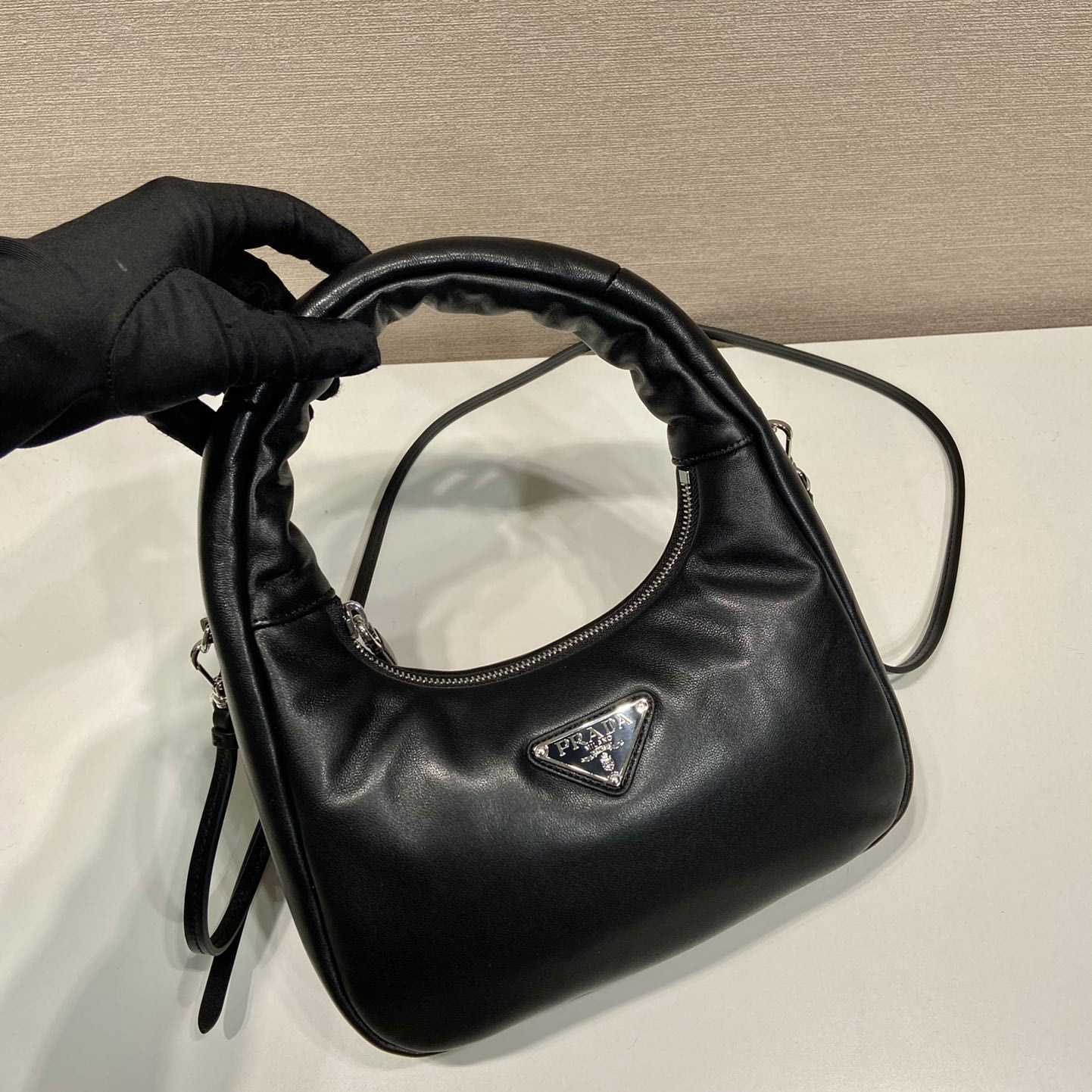Prada Soft Padded Nappa Leather Mini-Bag - FashionPlug
