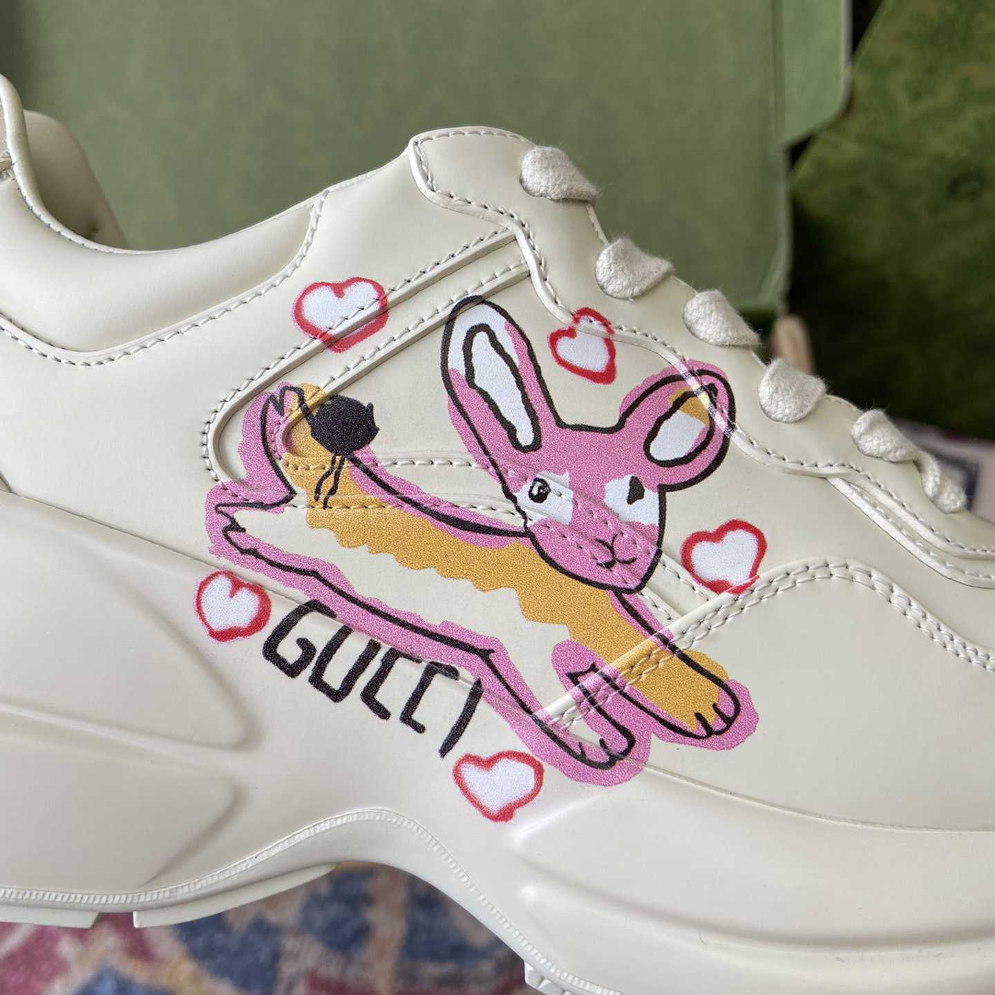 Gucci Rhyton Sneakers(upon uk size) - FashionPlug