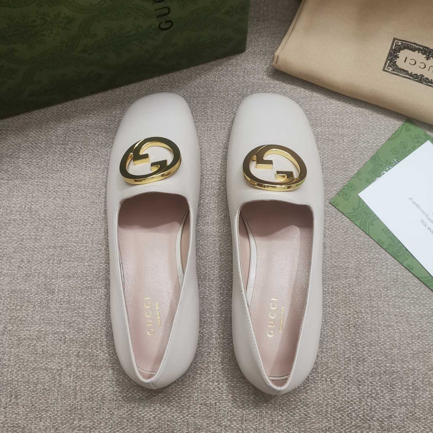 Gucci Blonde Women's Ballet Flat - FashionPlug