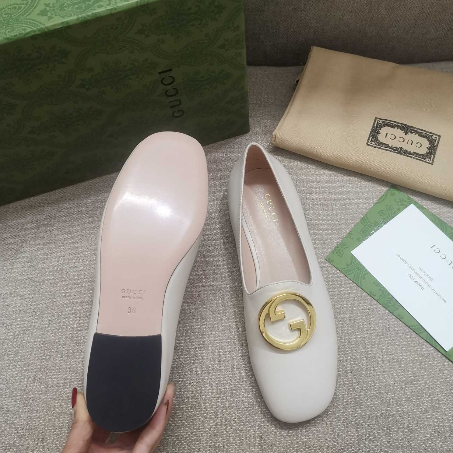 Gucci Blonde Women's Ballet Flat - FashionPlug