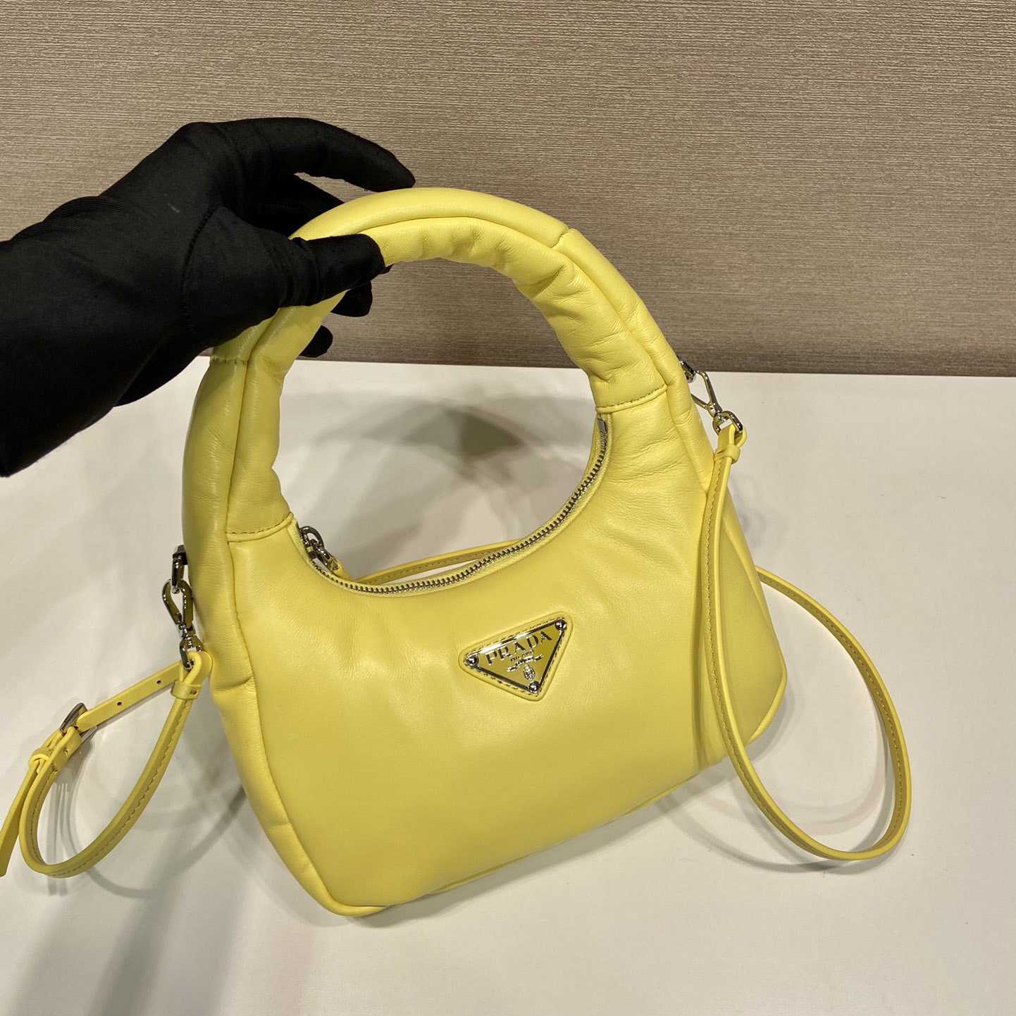 Prada Soft Padded Nappa Leather Mini-Bag - FashionPlug