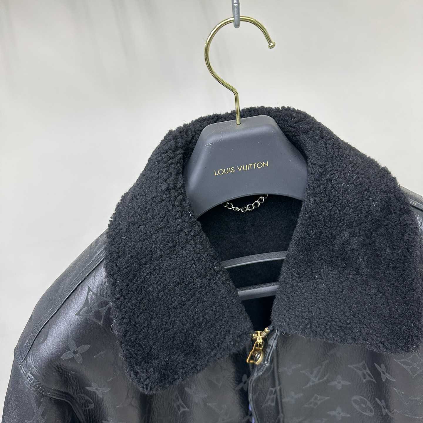 Louis Vuitton Shearling Embossed Monogram Jacket   1AAU29 - FashionPlug
