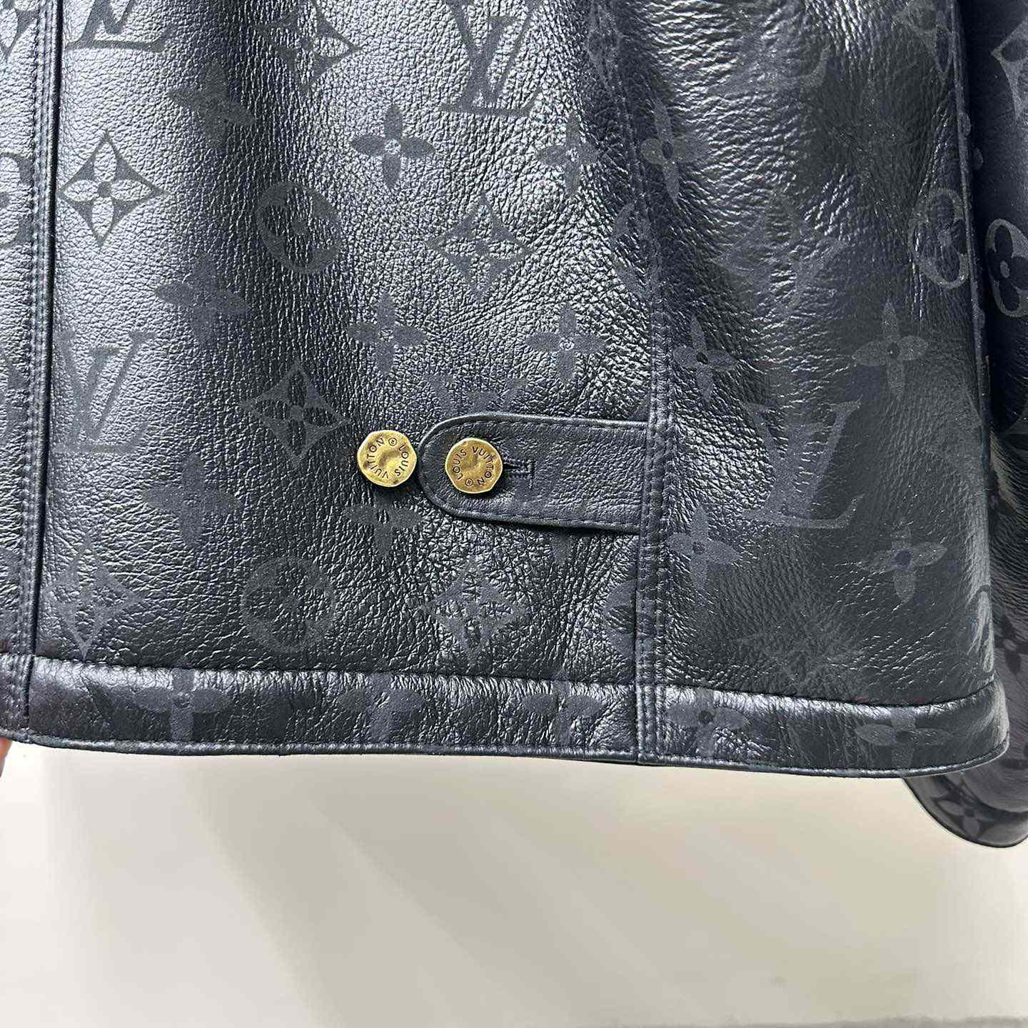 Louis Vuitton Shearling Embossed Monogram Jacket   1AAU29 - FashionPlug