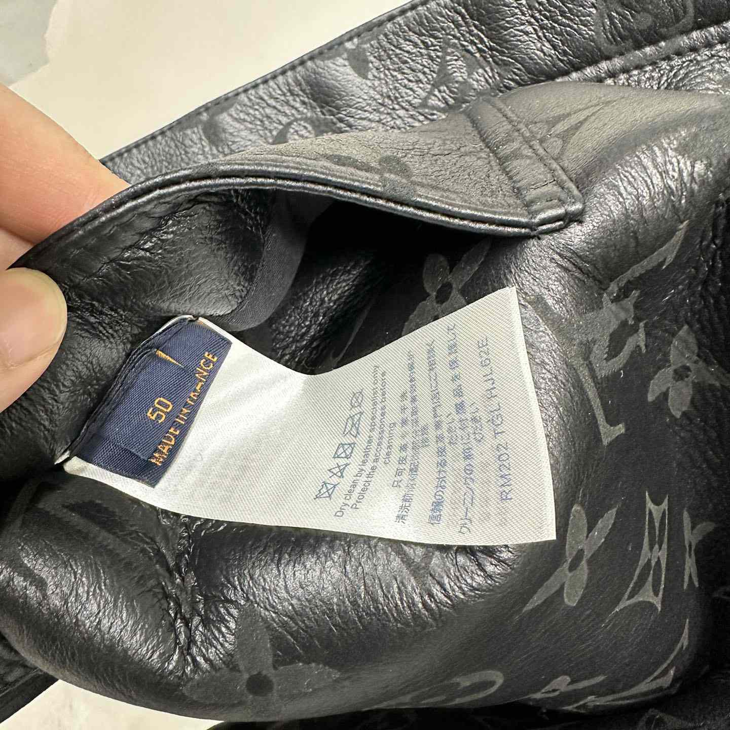 Louis Vuitton Shearling Embossed Monogram Jacket   1AAU29 - FashionPlug