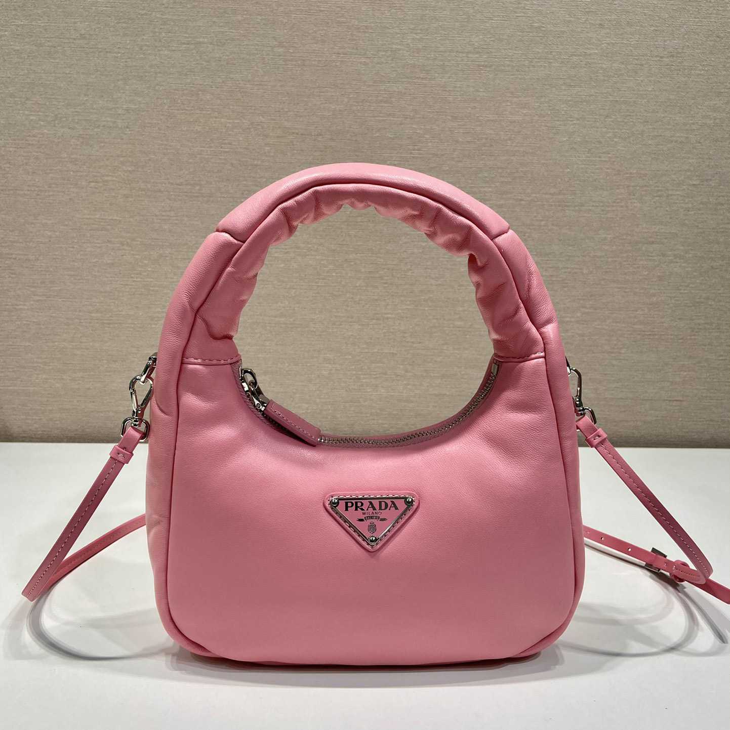 Prada Soft Padded Nappa Leather Mini-Bag - FashionPlug
