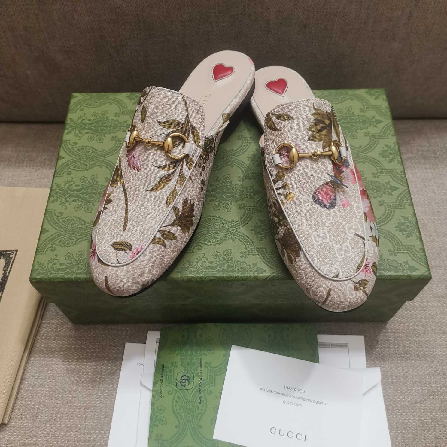 Gucci Women's GG Flora Princetown Slipper - FashionPlug