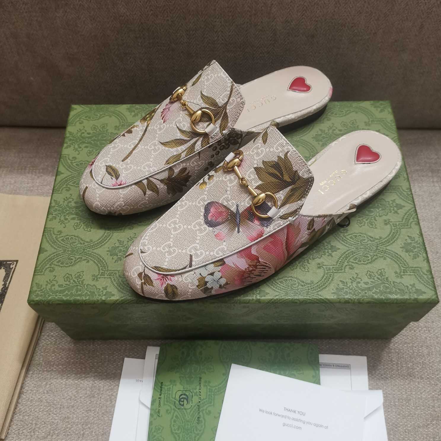 Gucci Women's GG Flora Princetown Slipper - FashionPlug