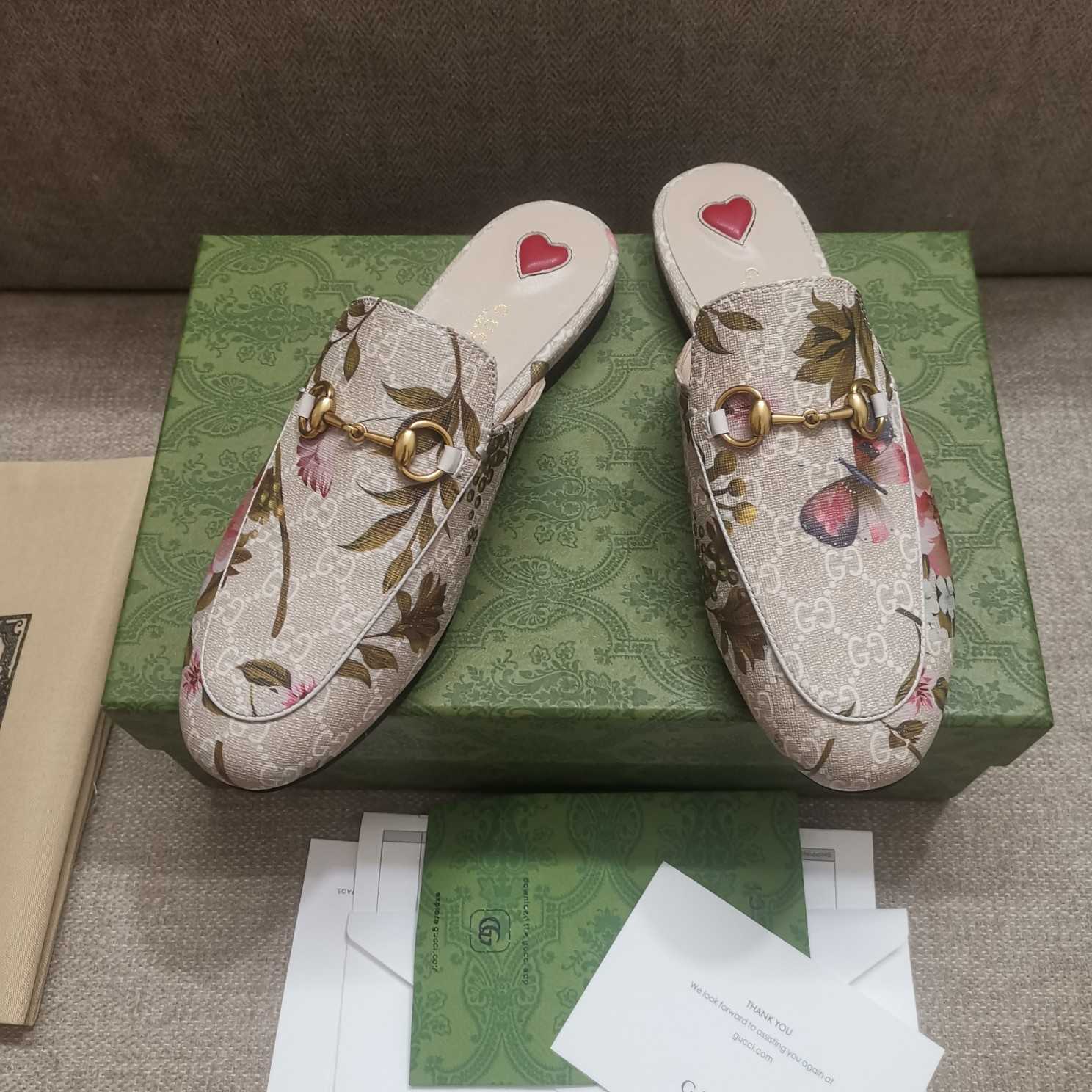 Gucci Women's GG Flora Princetown Slipper - FashionPlug