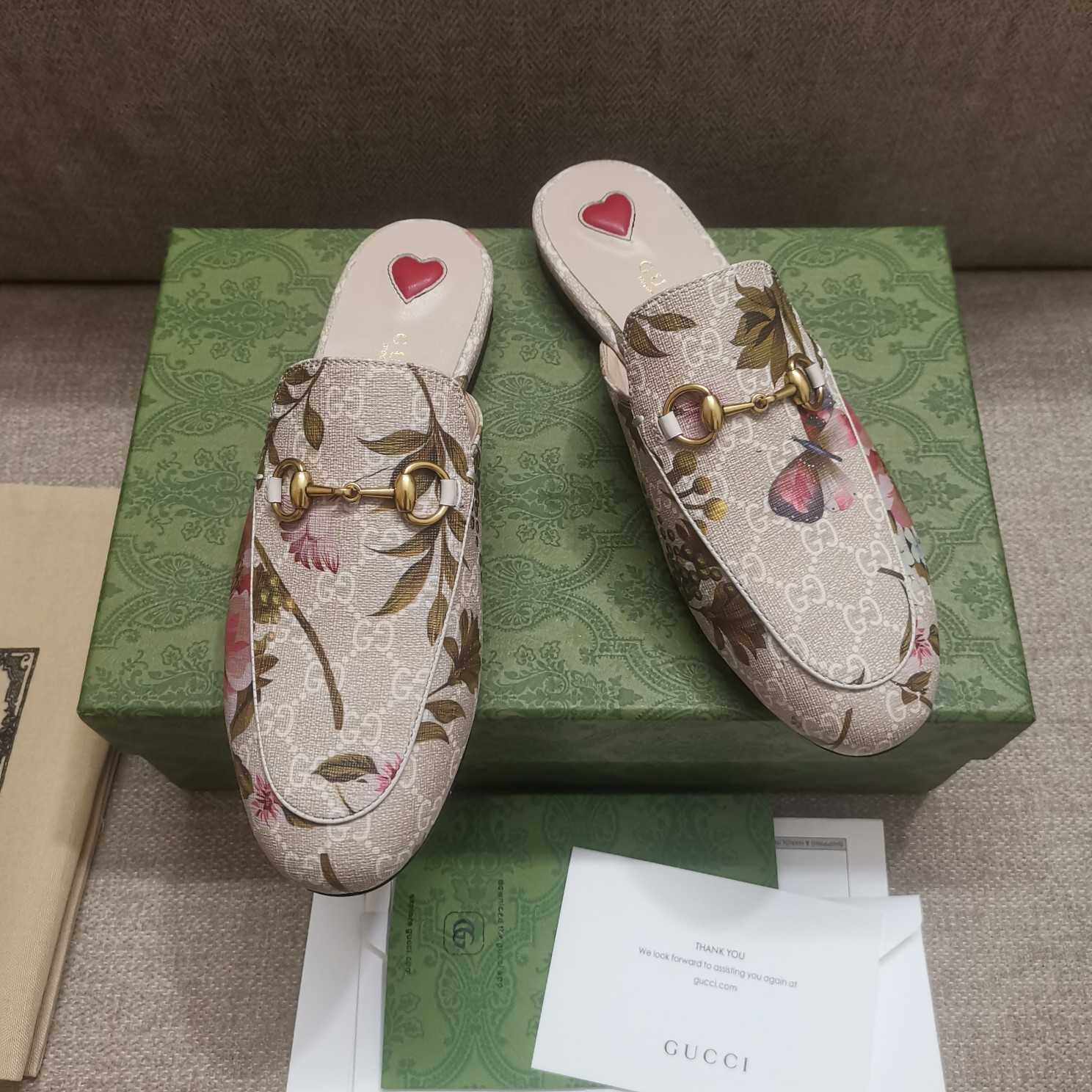 Gucci Women's GG Flora Princetown Slipper - FashionPlug