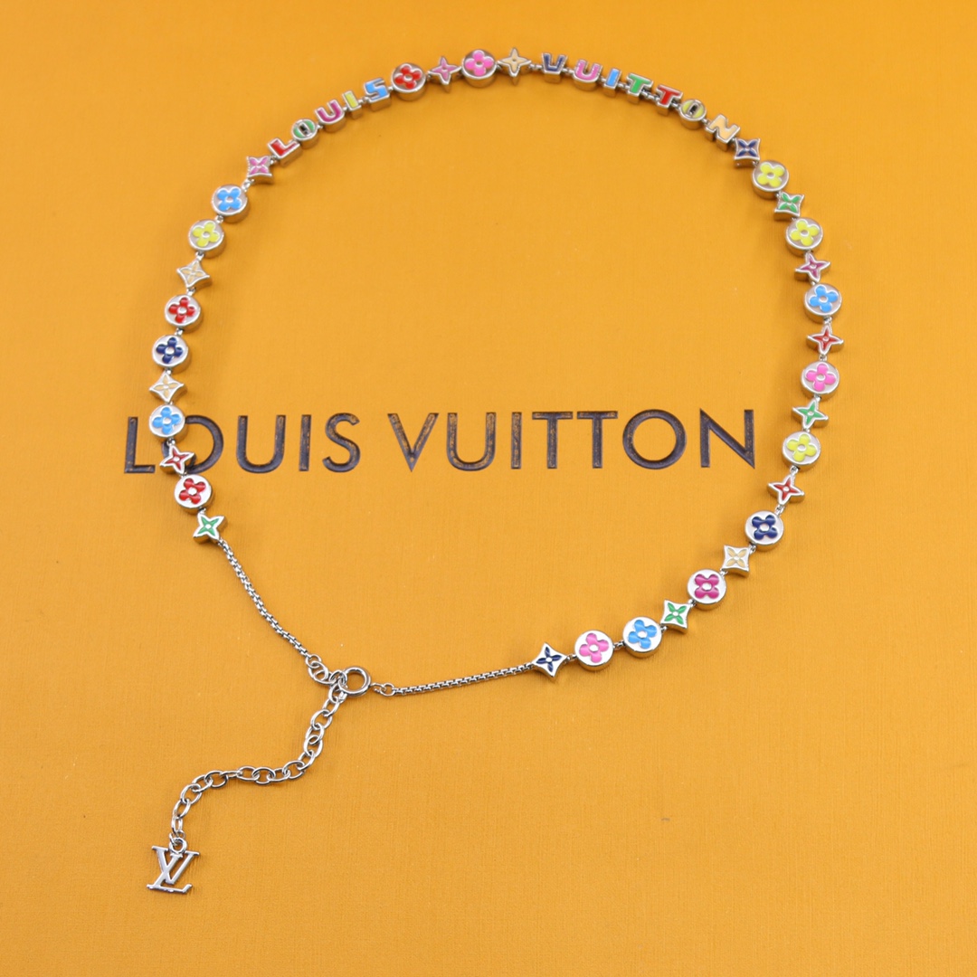 Louis Vuitton Monogram Party Necklace   MP3281 - FashionPlug