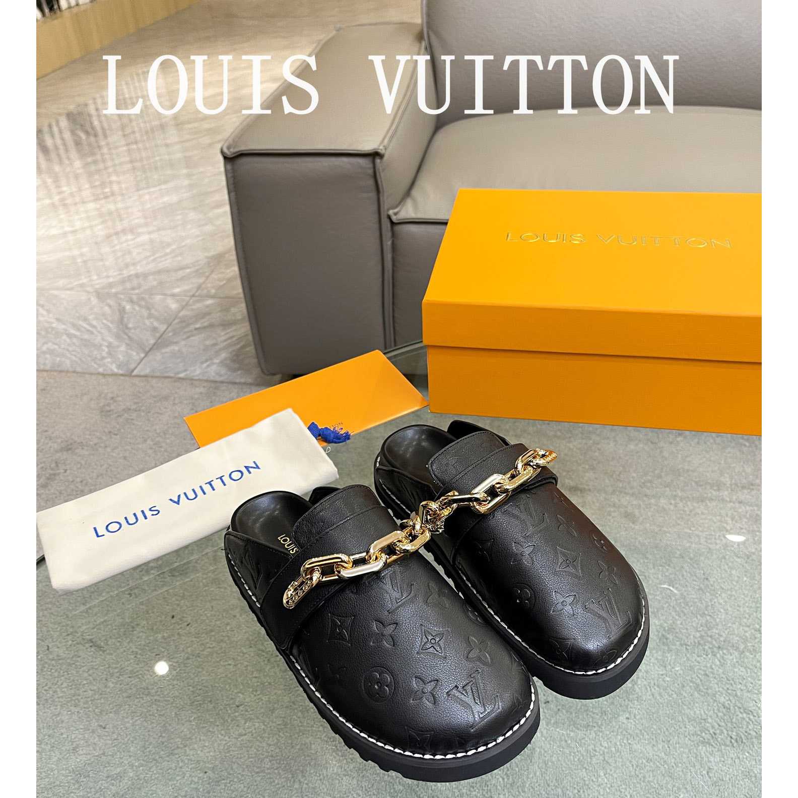 Louis Vuitton Lv Cosy Flat Comfort Clog        1AB3OS - FashionPlug