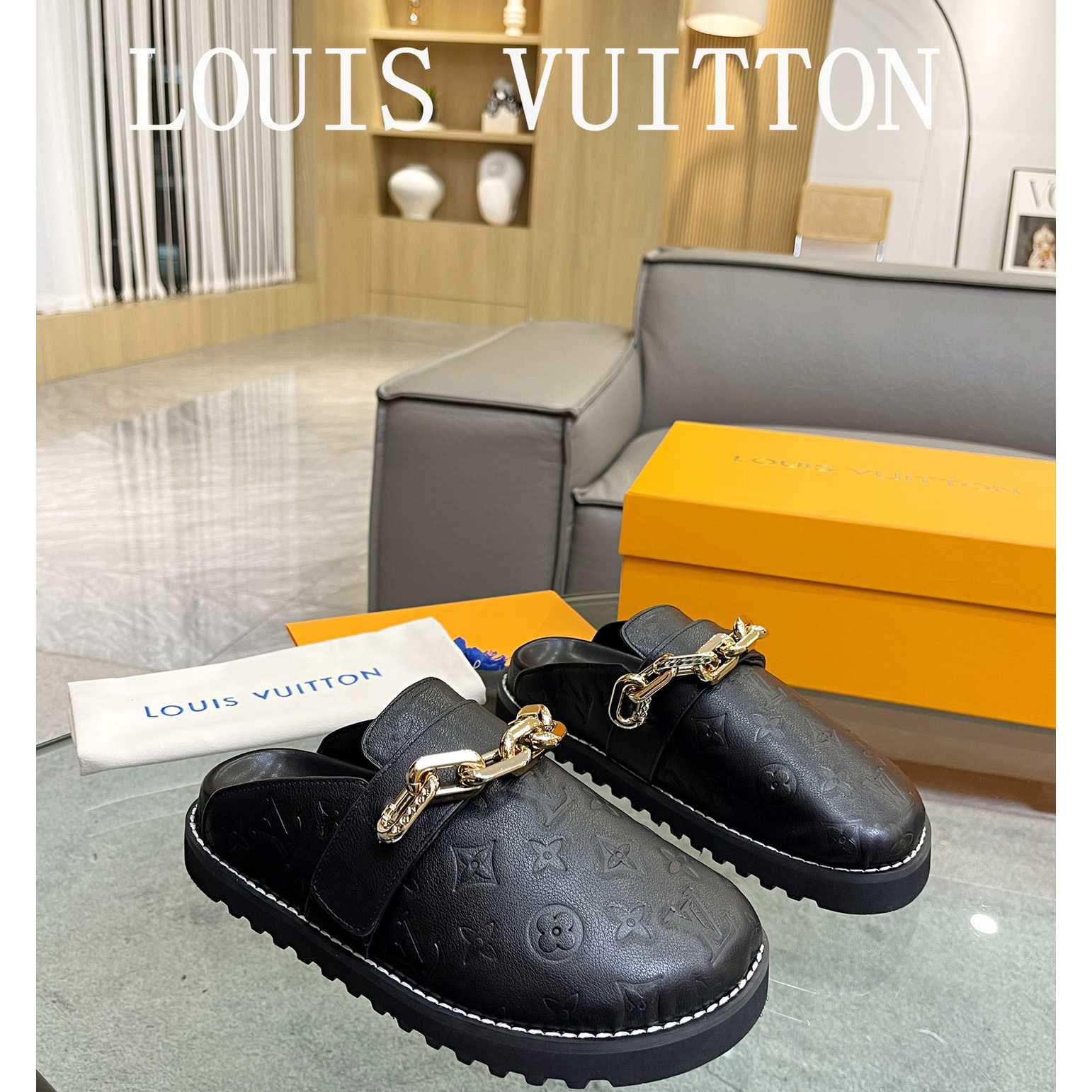 Louis Vuitton Lv Cosy Flat Comfort Clog        1AB3OS - FashionPlug