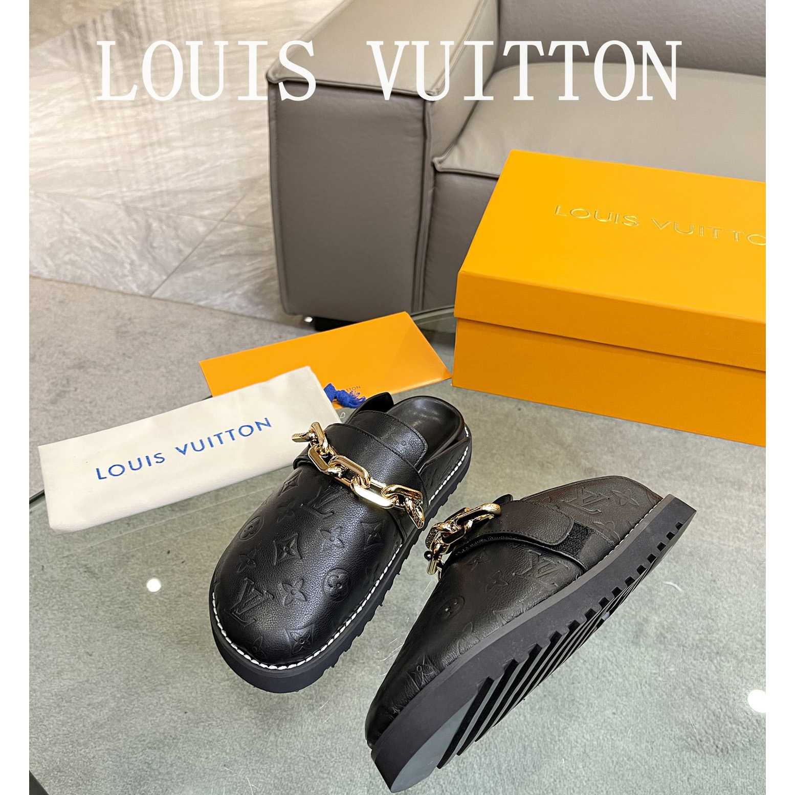 Louis Vuitton Lv Cosy Flat Comfort Clog        1AB3OS - FashionPlug
