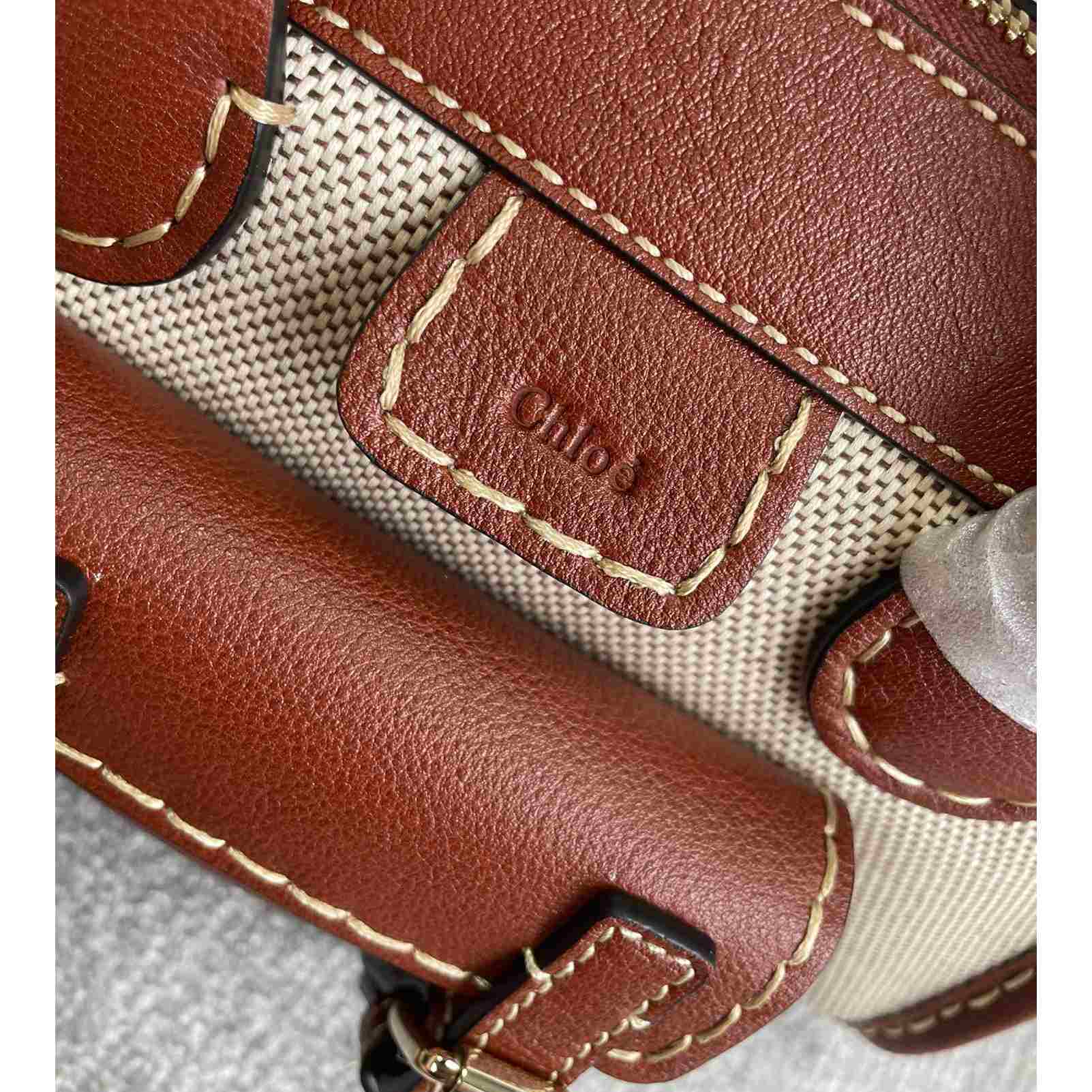 Chloe Edith Beige Brown Mini In Shoulder Bags(26.5-16-11cm) - FashionPlug