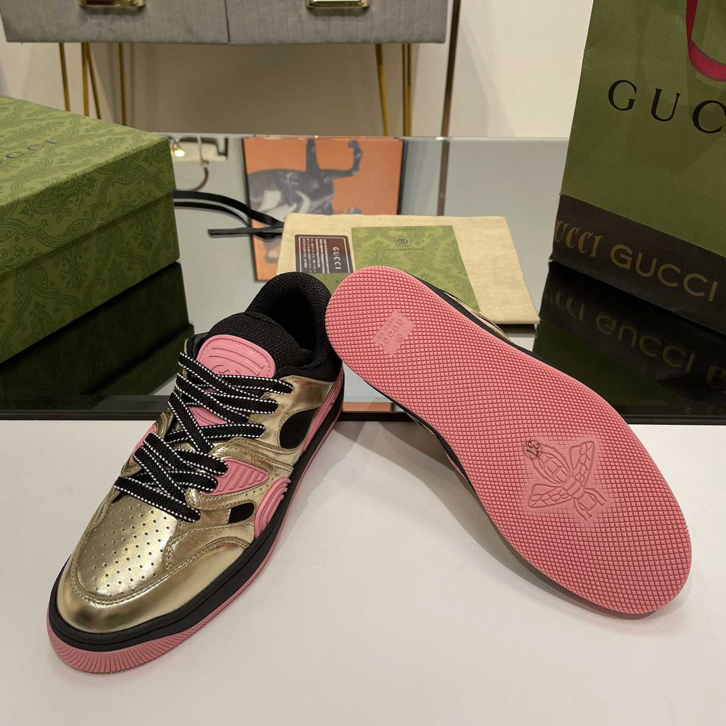 Gucci Basket Sneaker - FashionPlug