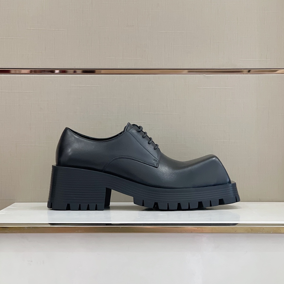 Balenciaga Men's Rhino Derby In Black  - FashionPlug