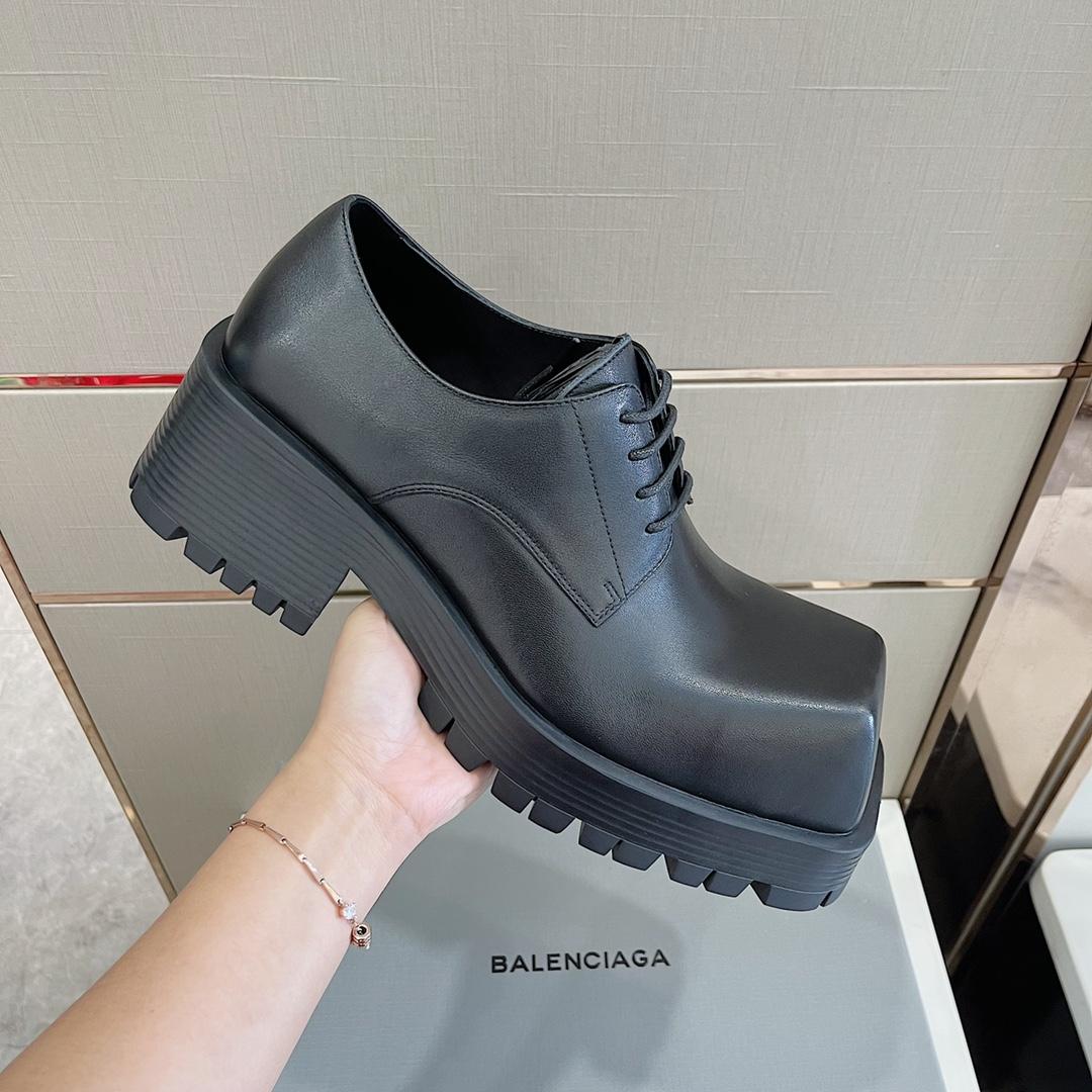 Balenciaga Men's Rhino Derby In Black  - FashionPlug