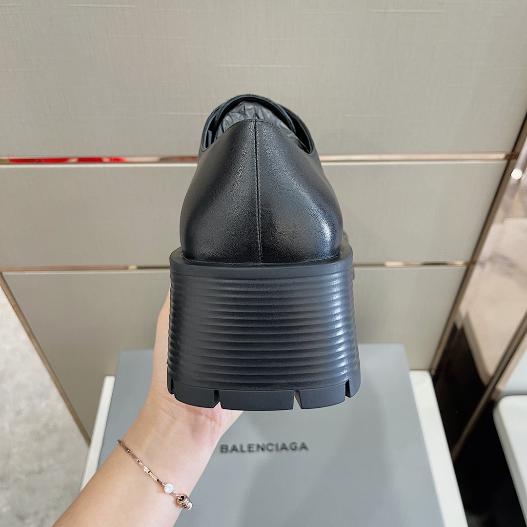 Balenciaga Men's Rhino Derby In Black  - FashionPlug