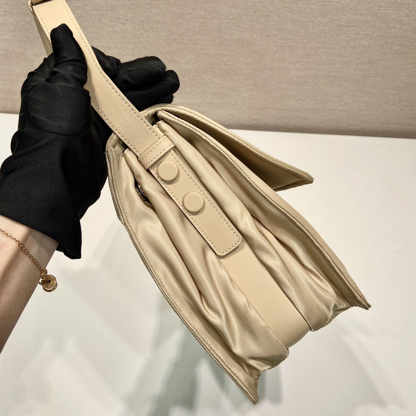 Prada Small Padded Re-Nylon Shoulder Bag - FashionPlug