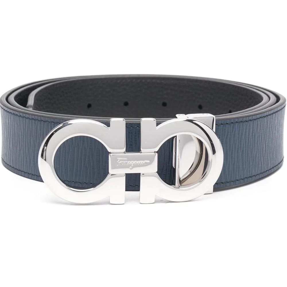 Ferragamo Logo-plaque Leather Belt - FashionPlug