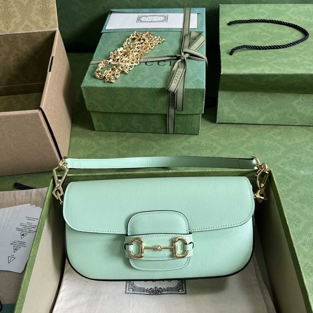 Gucci Horsebit 1955 Small Shoulder Bag(24-13-5cm)   - FashionPlug