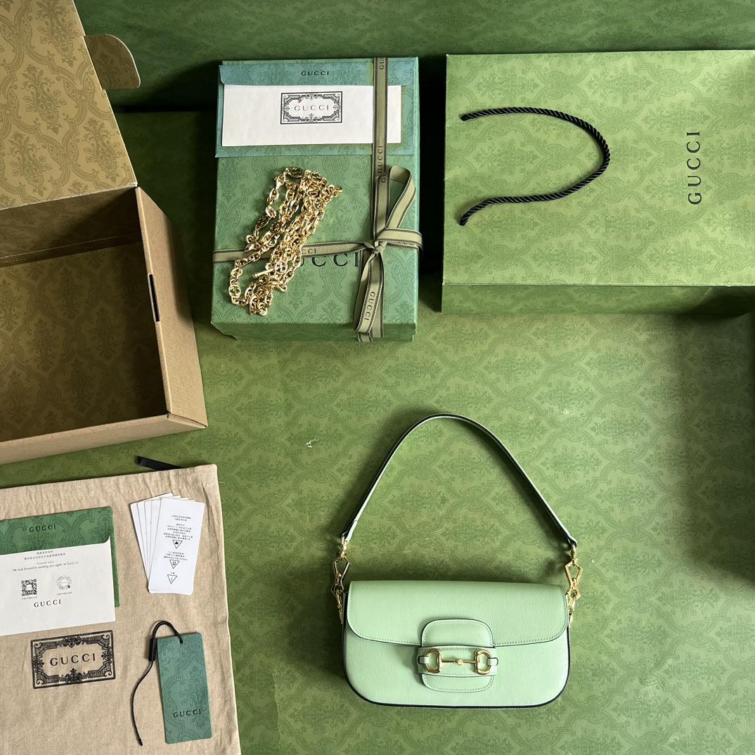Gucci Horsebit 1955 Small Shoulder Bag(24-13-5cm)   - FashionPlug