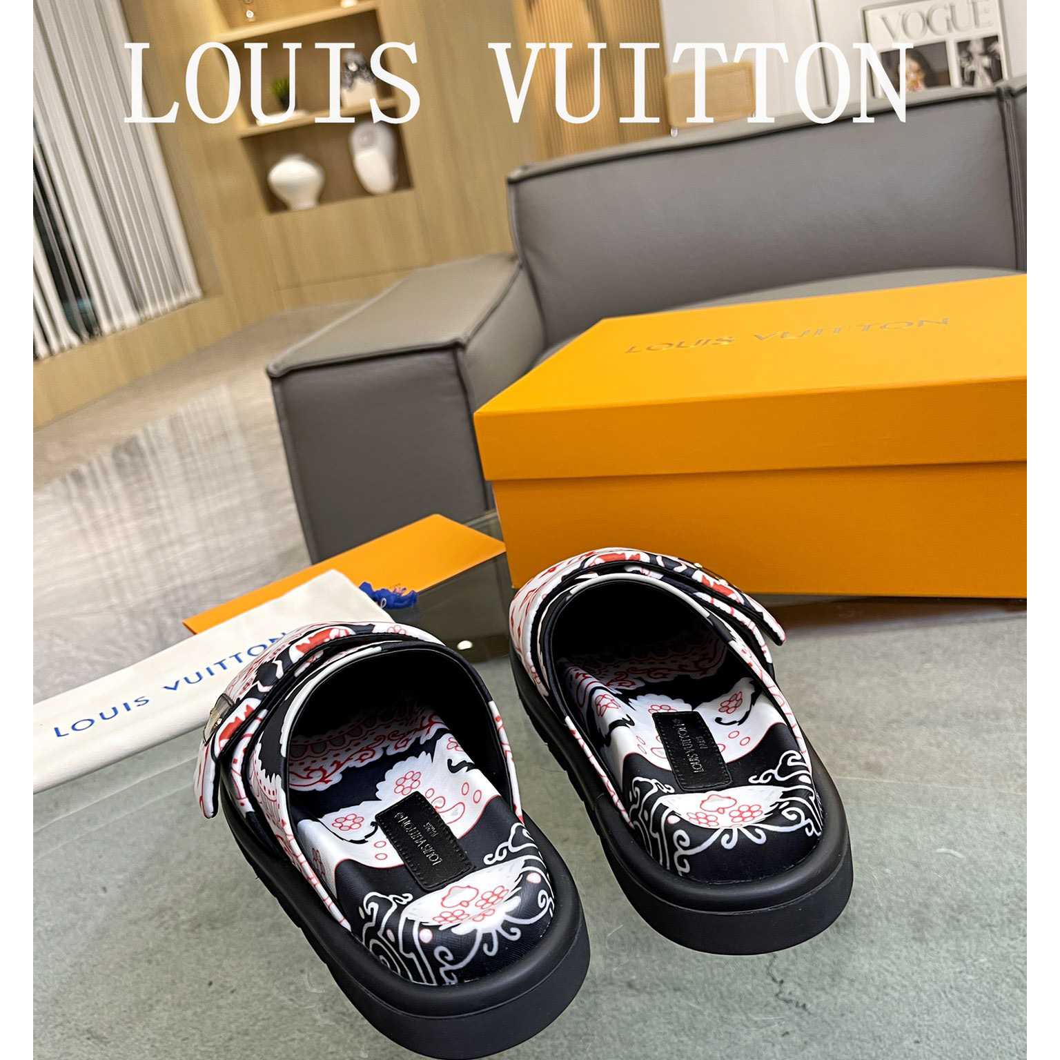Louis Vuitton Slipper Pillow Flat Comfort Mule       - FashionPlug