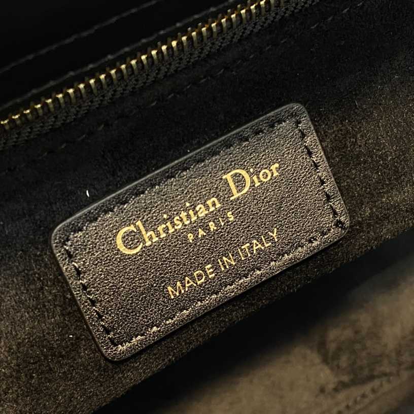 Dior Embroidered La Roue La Fortune Tarot Medium Lady Dior Blue - FashionPlug