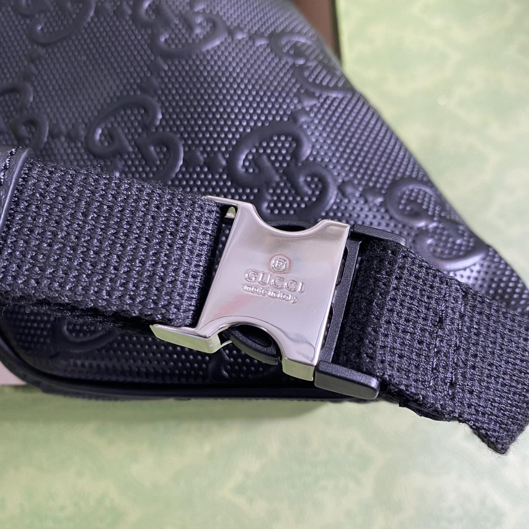 Gucci GG Embossed Belt Bag  (23×13×5cm) - FashionPlug