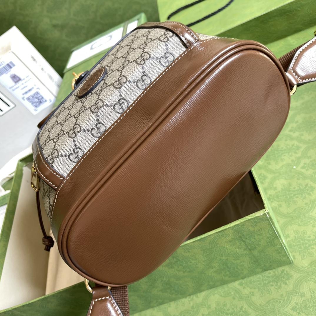 Gucci Backpack With Interlocking G(26.5- 30- 13cm) - FashionPlug
