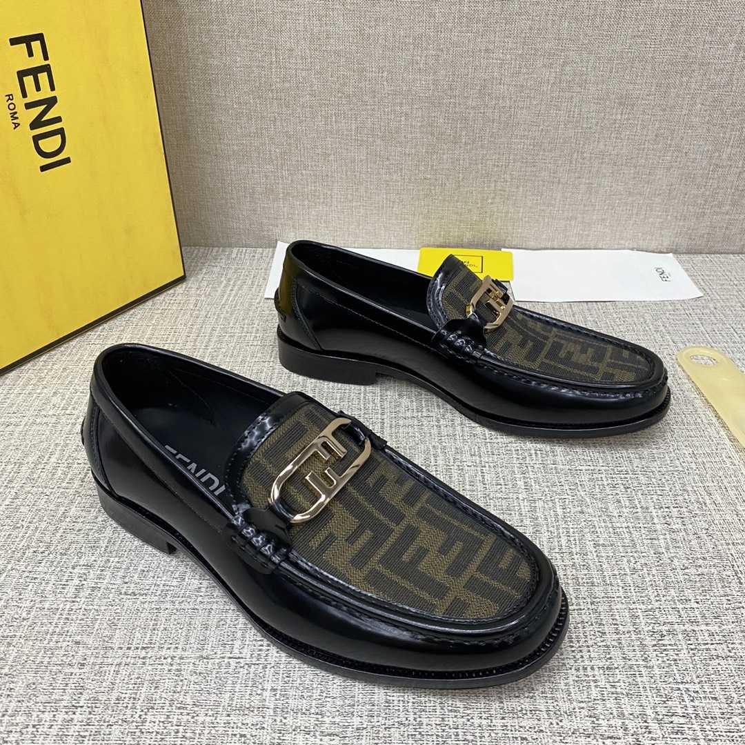 Fendi O-Lock Loafers - FashionPlug