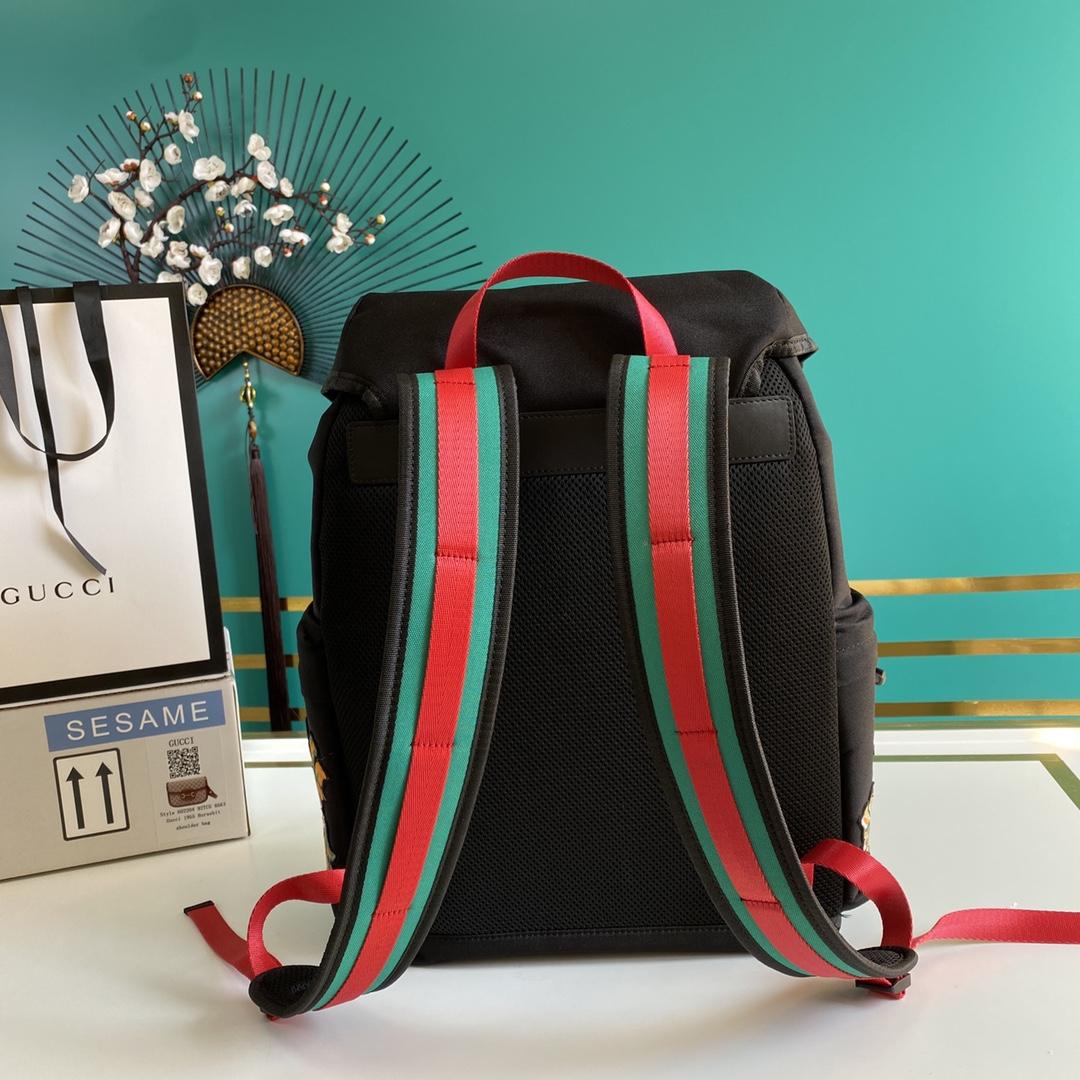 Gucci Techno Canvas Embroidered Tiger Black(32-45-14cm) - FashionPlug
