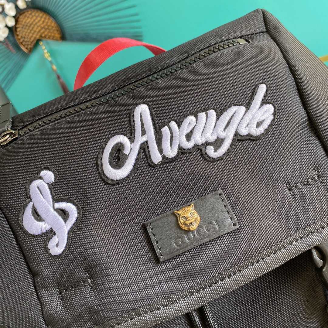 Gucci Techno Canvas Embroidered Tiger Black(32-45-14cm) - FashionPlug