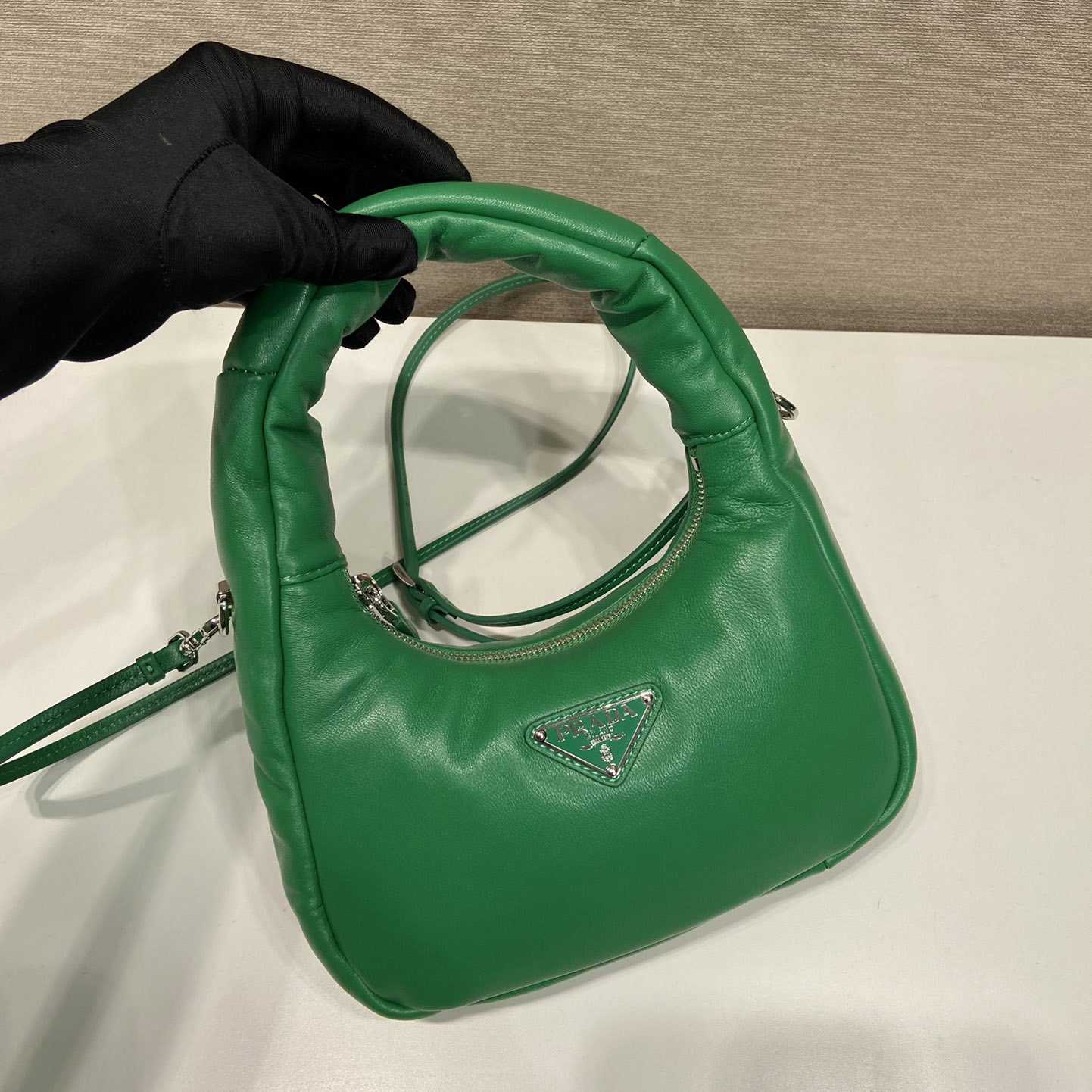 Prada Soft Padded Nappa Leather Mini-Bag - FashionPlug