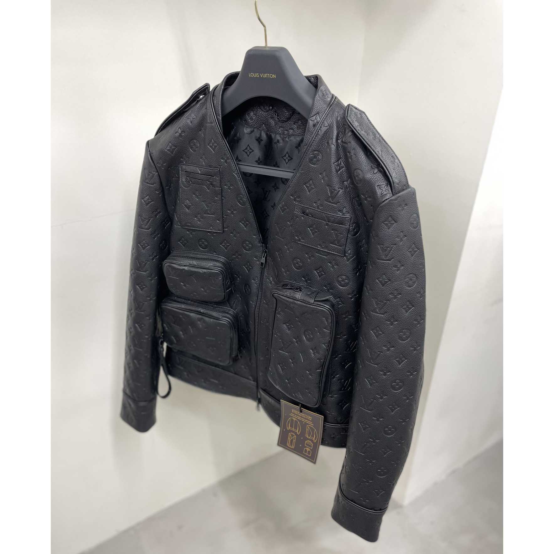 Louis Vuitton Monogram Embossed Utility Jacket - FashionPlug