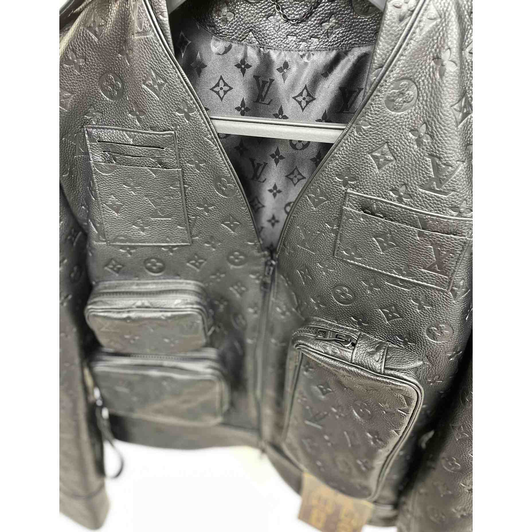 Louis Vuitton Monogram Embossed Utility Jacket - FashionPlug