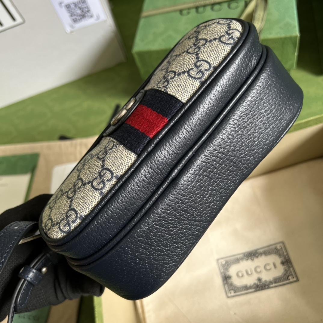 Gucci Ophidia Small Messenger Bag(24-13-6CM)   - FashionPlug