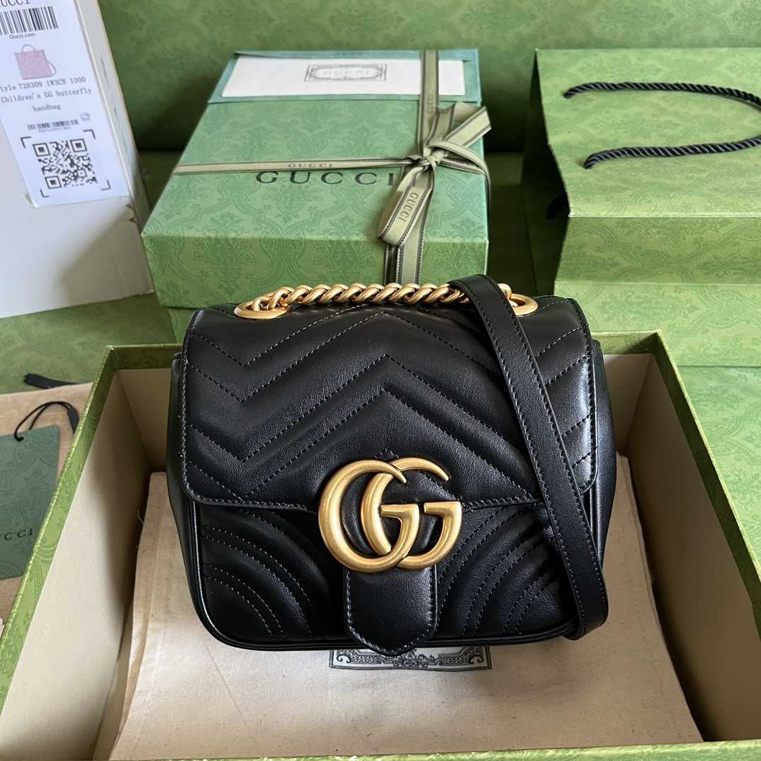 Gucci GG Marmont Mini Shoulder Bag(18-13.5-8cm) - FashionPlug