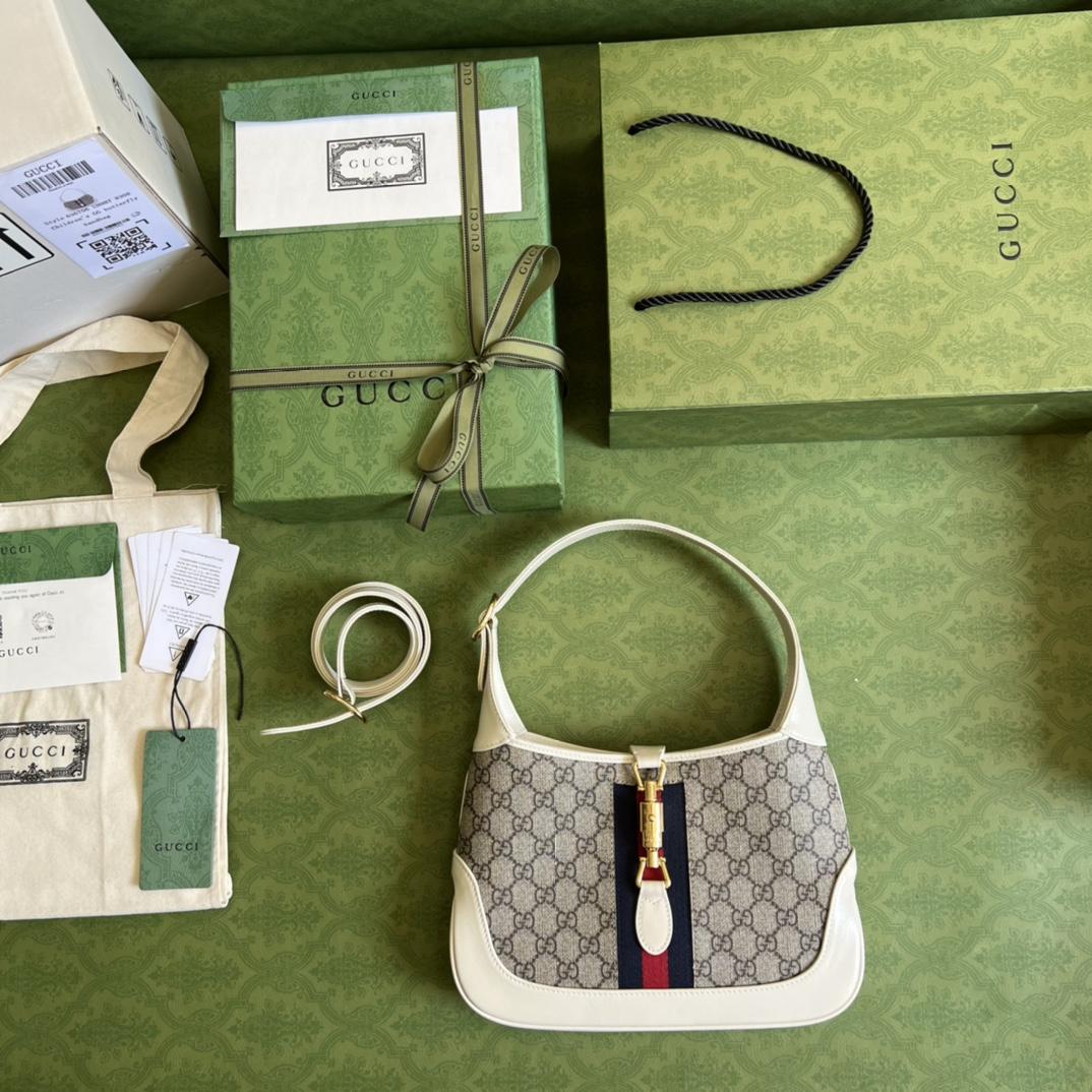 Gucci Jackie 1961 Small Shoulder Bag(28*19*4.5cm)   - FashionPlug