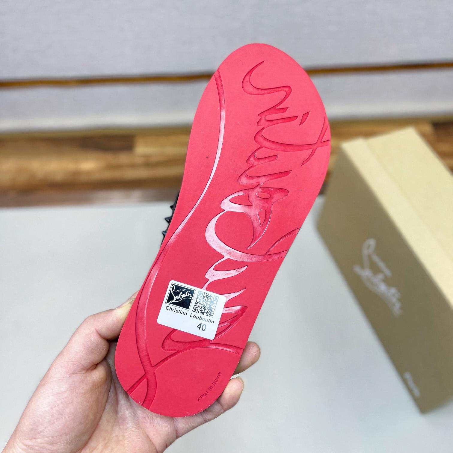 Christian Louboutin Loubi Flip Man Flip-flops - Rubber - FashionPlug