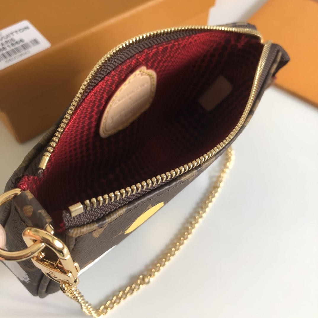 Louis Vuitton LV x YK Mini Pochette Accessoires(14 x 9 x 2cm)        M81866 - FashionPlug