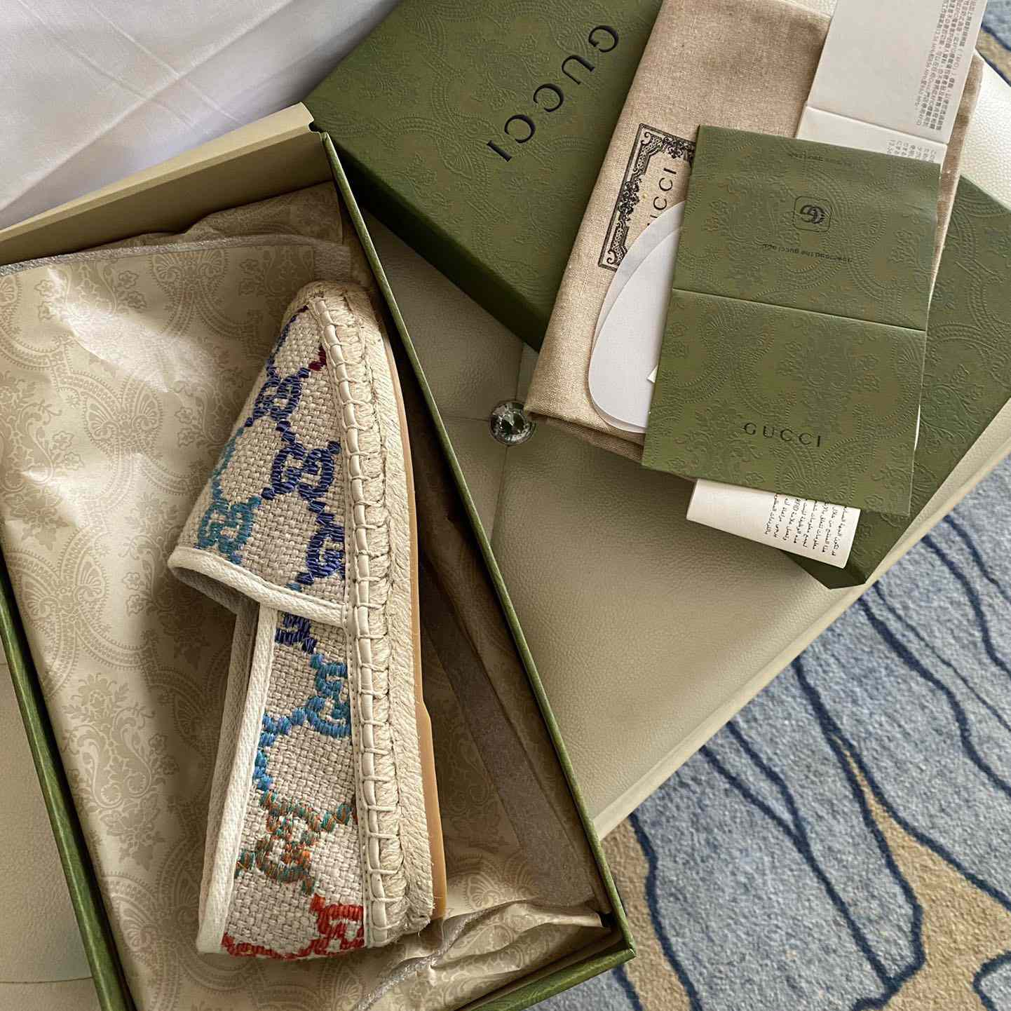 Gucci GG Jacquard Espadrilles - FashionPlug