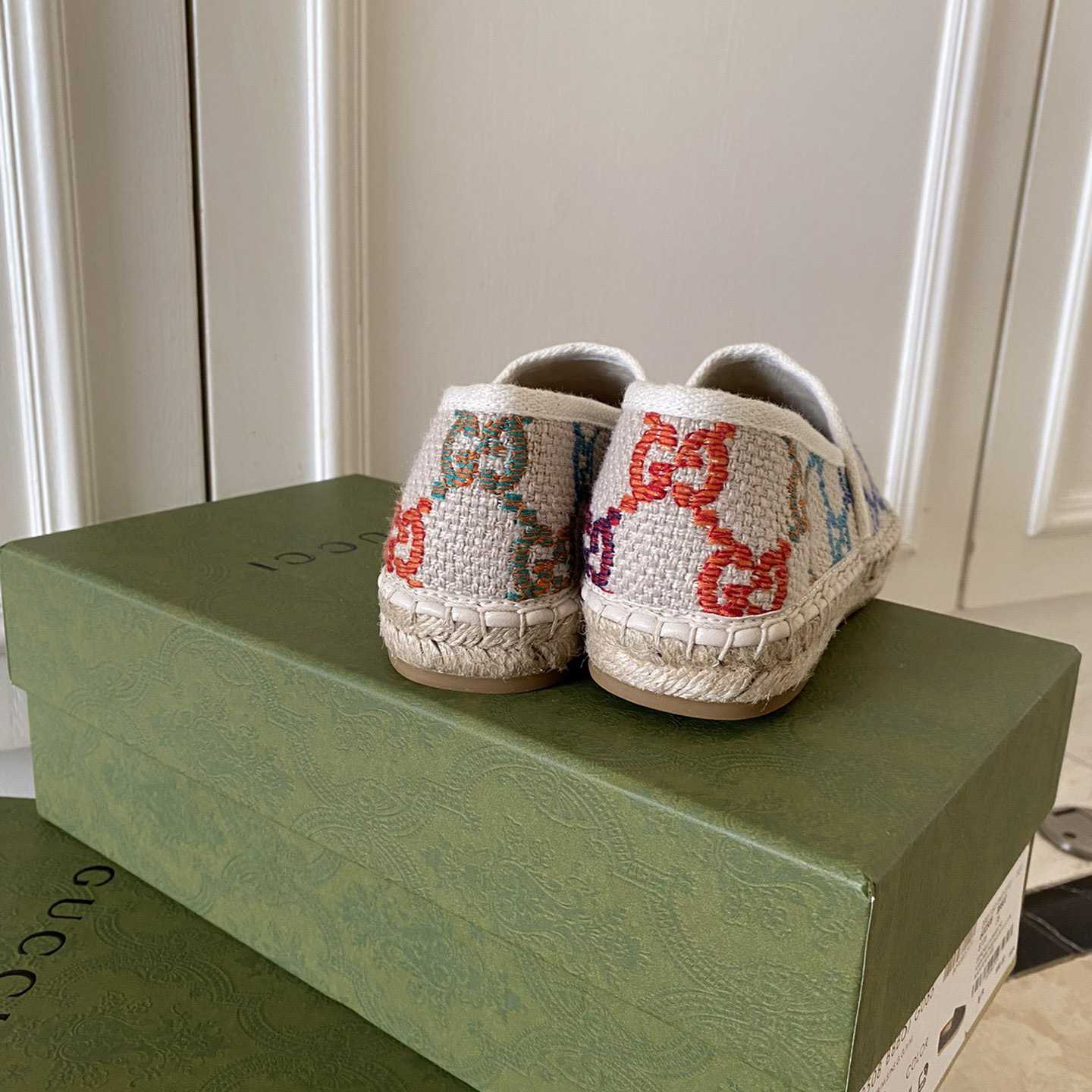 Gucci GG Jacquard Espadrilles - FashionPlug