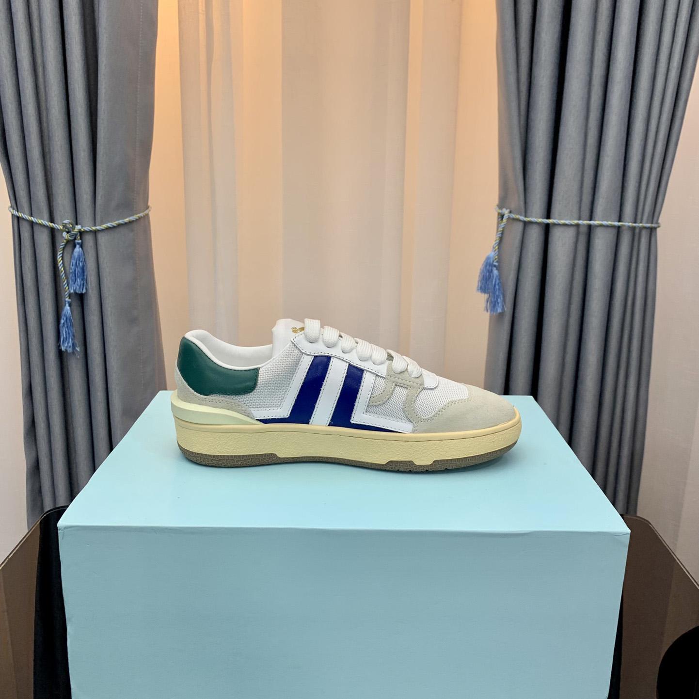 Lanvin Leather Clay Low-Top Sneakers - FashionPlug