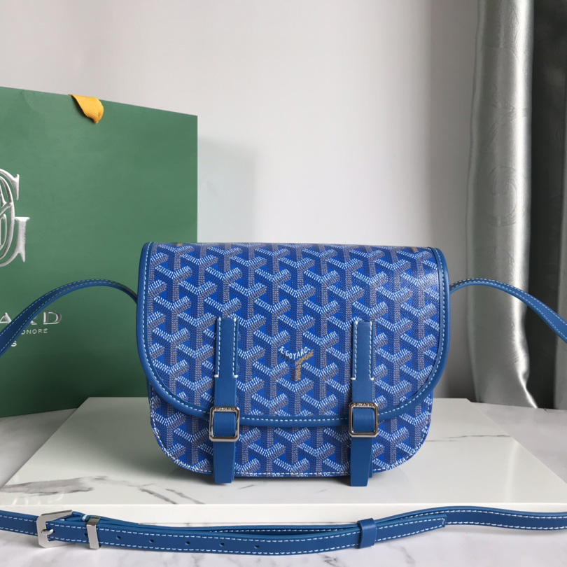 Goyard Belvedere MM Black Shoulder Bag(22-17-9.5cm)   - FashionPlug