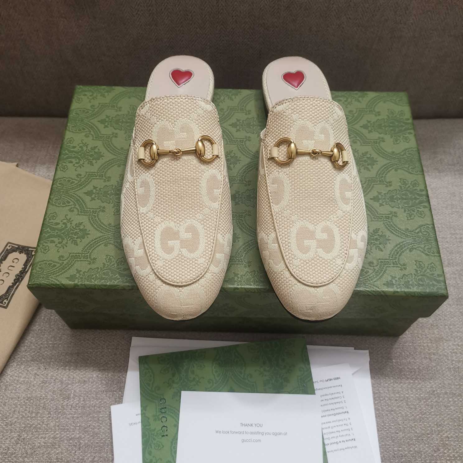 Gucci Women's Jumbo GG Princetown Slipper - FashionPlug