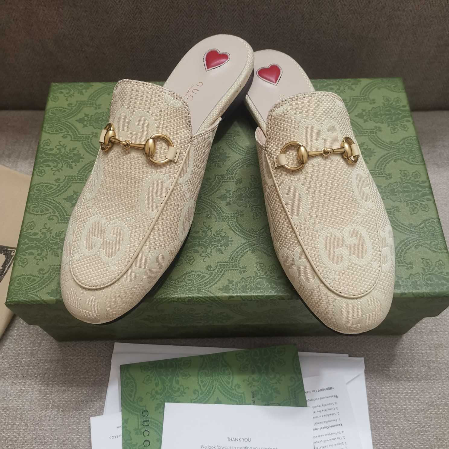 Gucci Women's Jumbo GG Princetown Slipper - FashionPlug