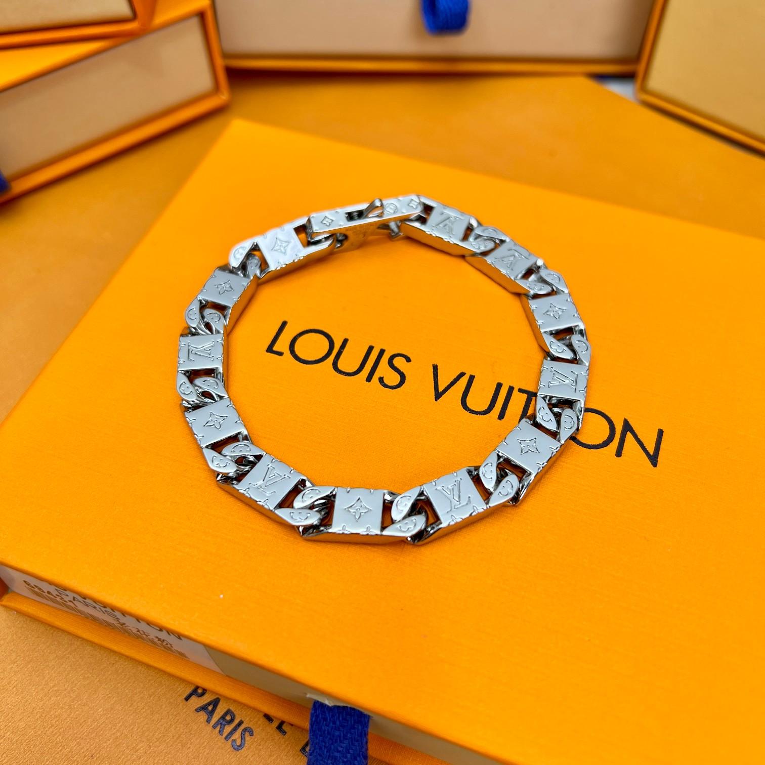 Louis Vuitton Monogram Tied Up Bracelet    M0921 - FashionPlug